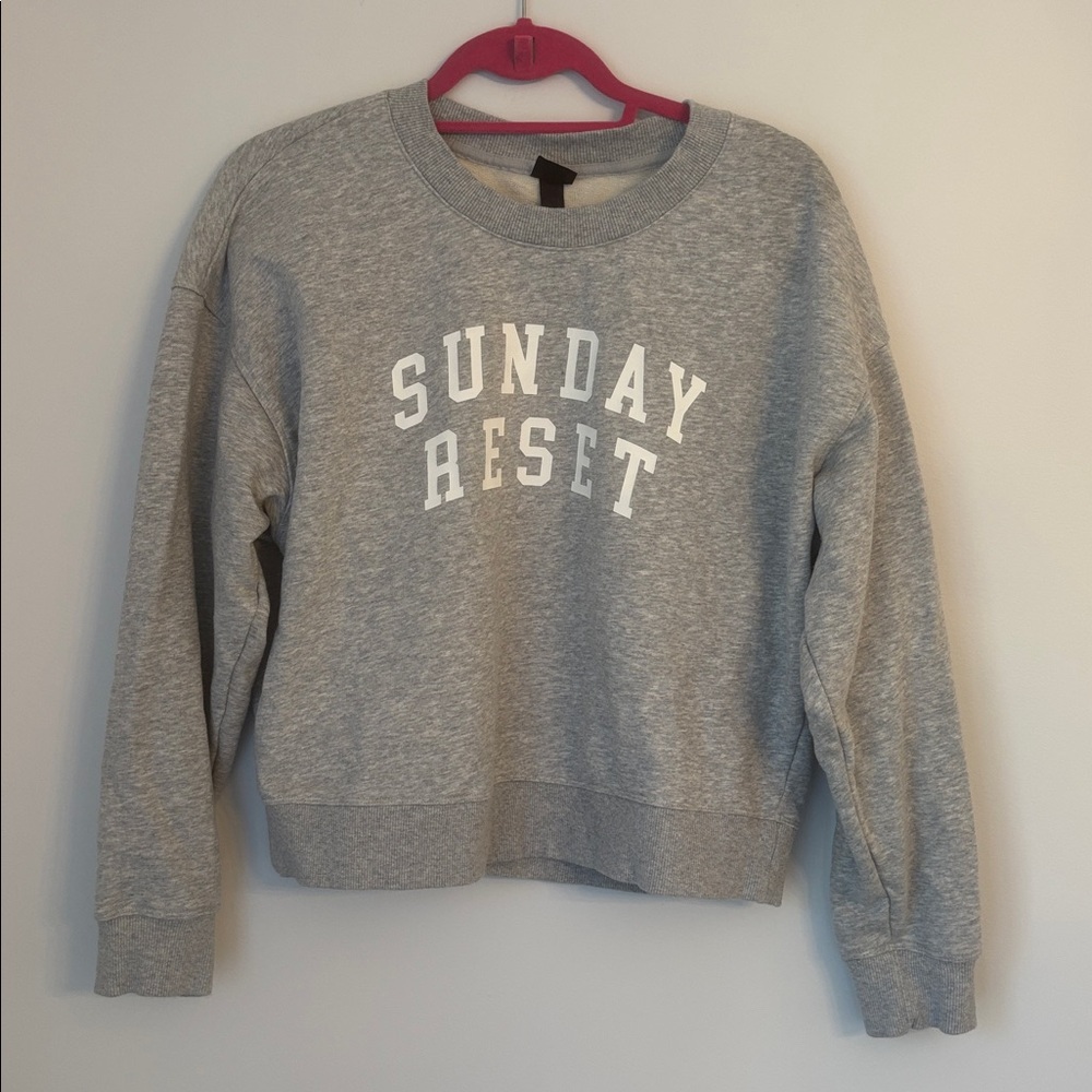 all in motion Gray Crewneck Cropped Sweatshirt